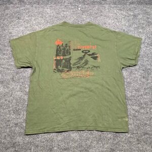Vitriol Mens Lucid Dreaming Graphic Tee Olive Green Metal Logo Size Large
